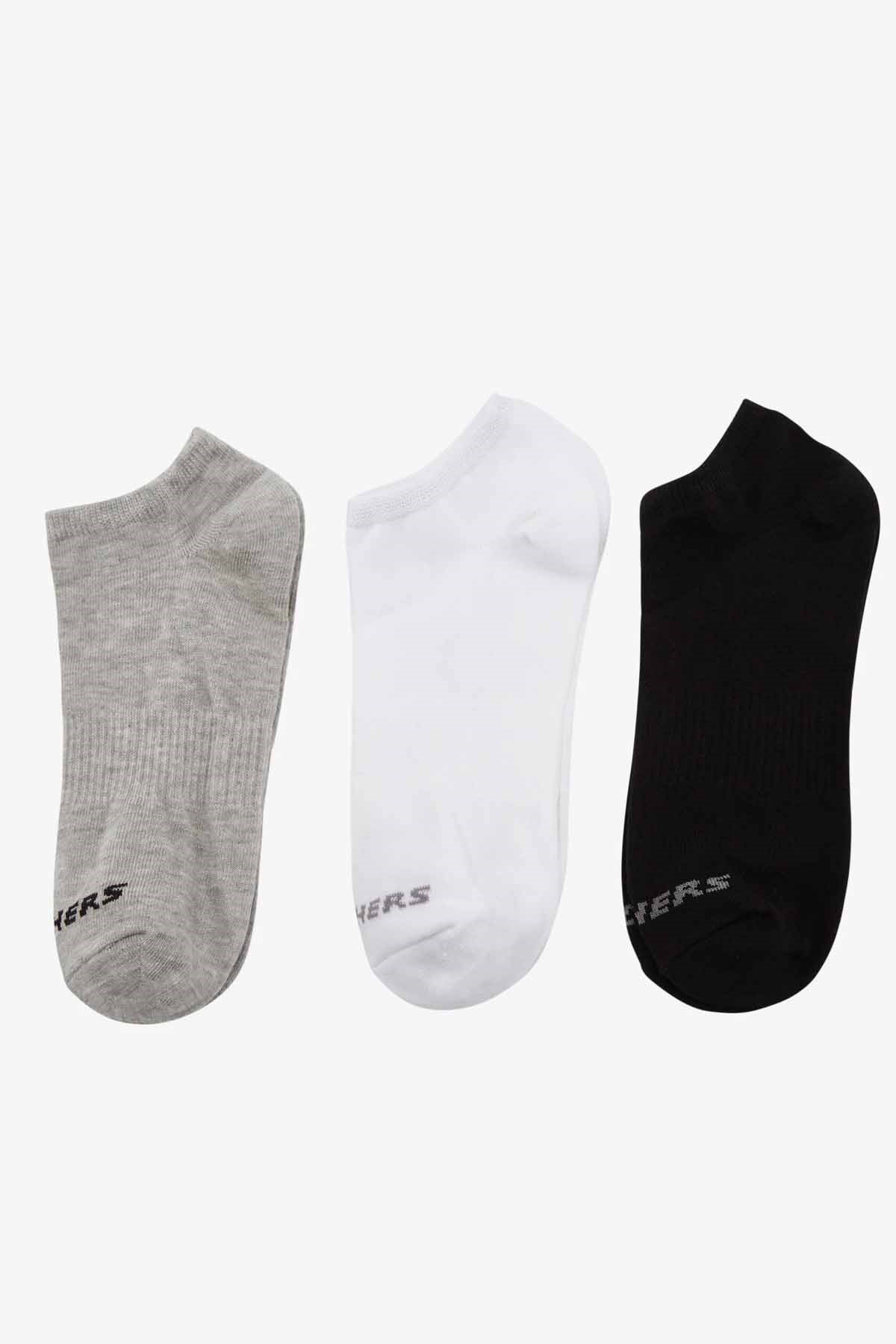 SKECHERSÇorapSkechers U 3 Pack No Show Socks Unisex Çorap S212300-900 SyhByzGri