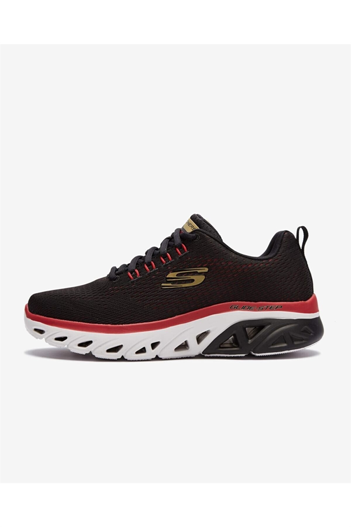 SKECHERSGünlük SporSkechers Glide-Step Sport Erkek Günlük Spor Ayakkabı 232270 BKRD Siyah-Krmz