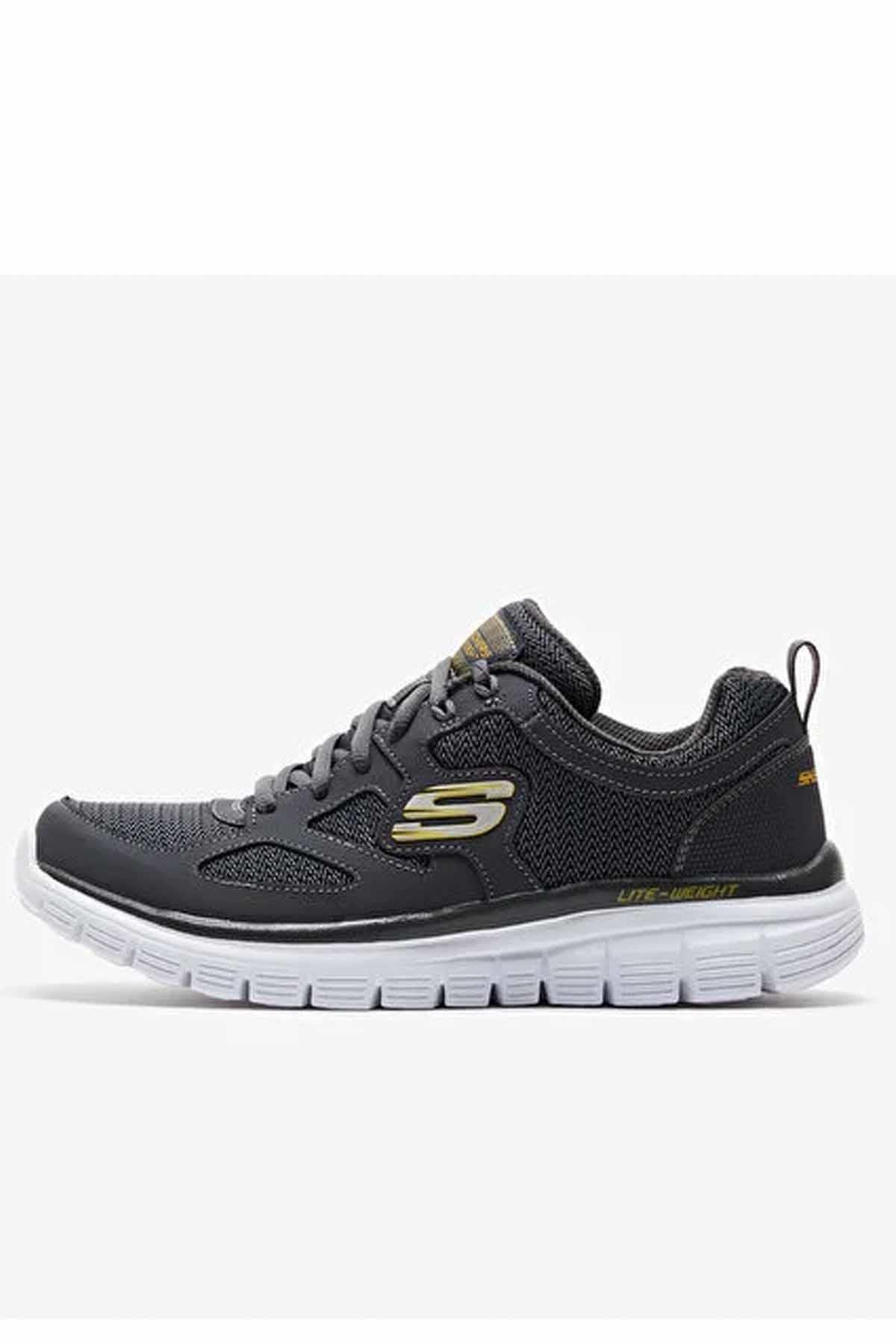 SKECHERSGünlük SporSkechers Skechers Lite-Weight Qtr Overlay Erkek Günlük Spor Ayakkabı 52635 CHAR GRI