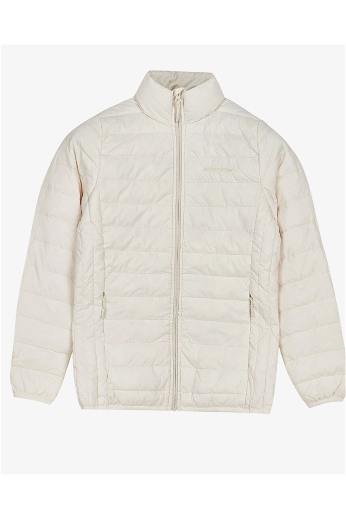SKECHERSMontSkechers W Turtle Neck Essential Jacket Kadın Mont S212273-102 Off White