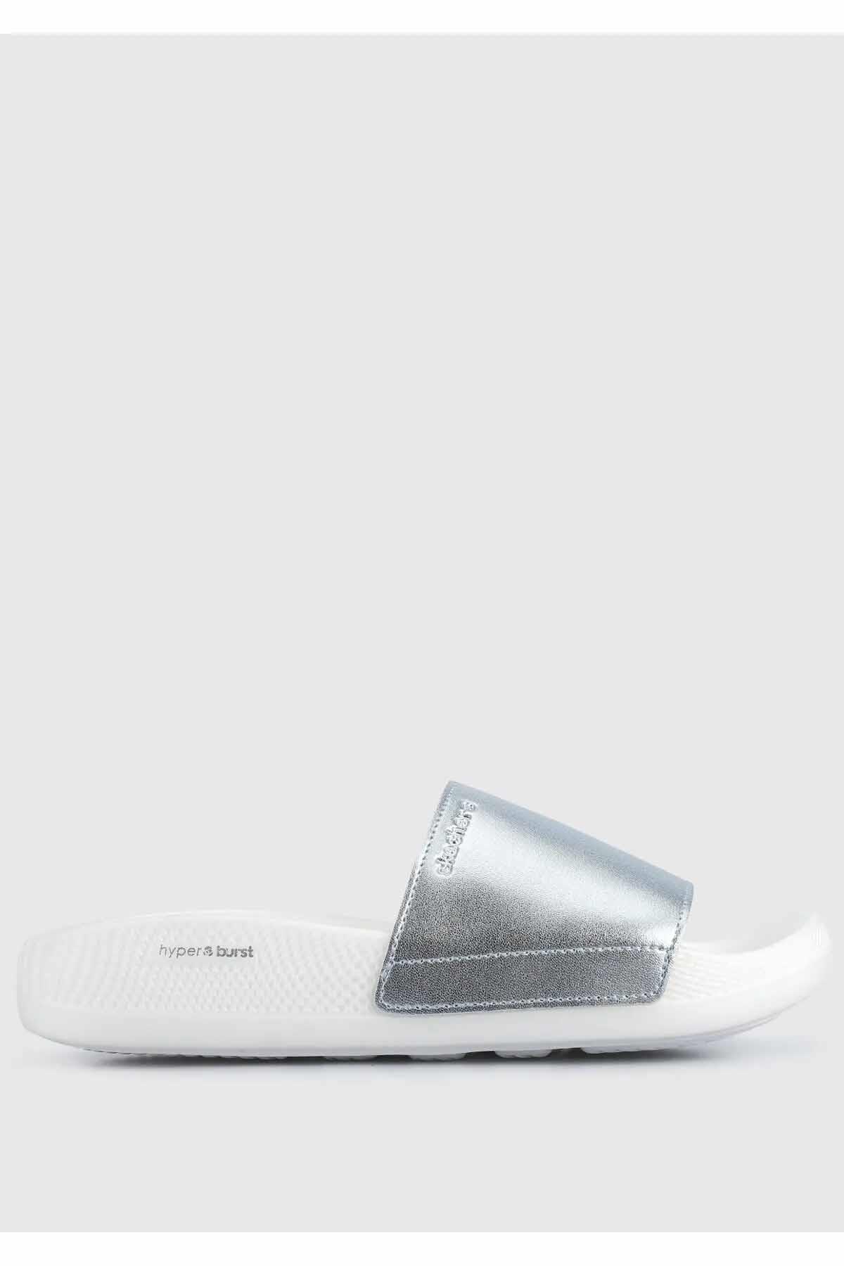 SKECHERSSandaletSkechers HYPER SLİDE - SHİNE ON Kadın Sandalet Ayakkabı 140431 SIL Gümüş