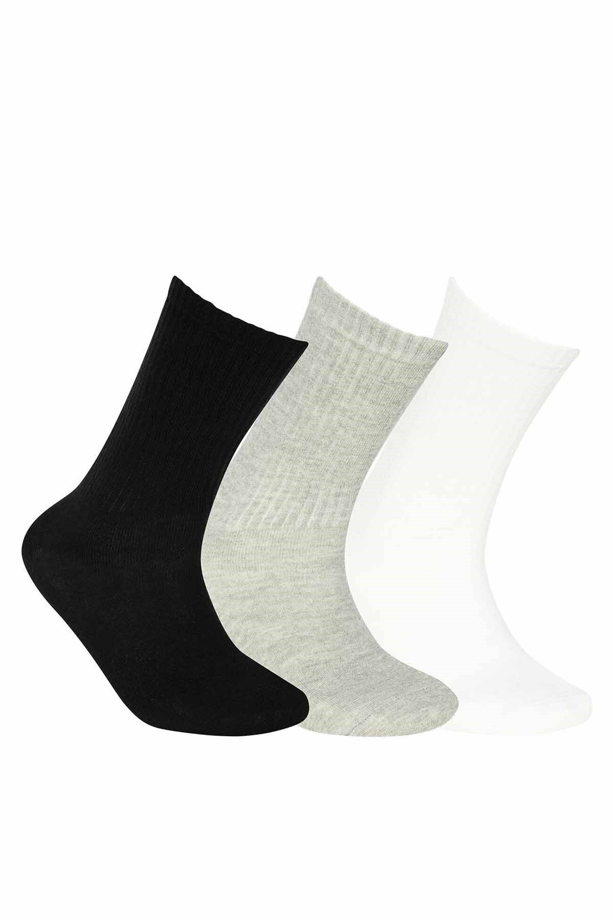 Skechers SKX NoPad Crew Cut Socks 3 Pack Unisex Çorap S192138 900
