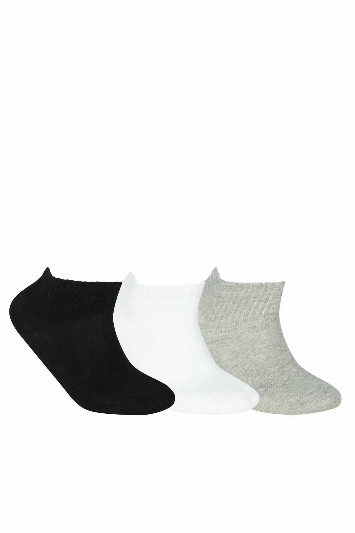 Skechers U SKX NoPad Mid Cut Socks 3 Pack Unisex Çorap S192139 900