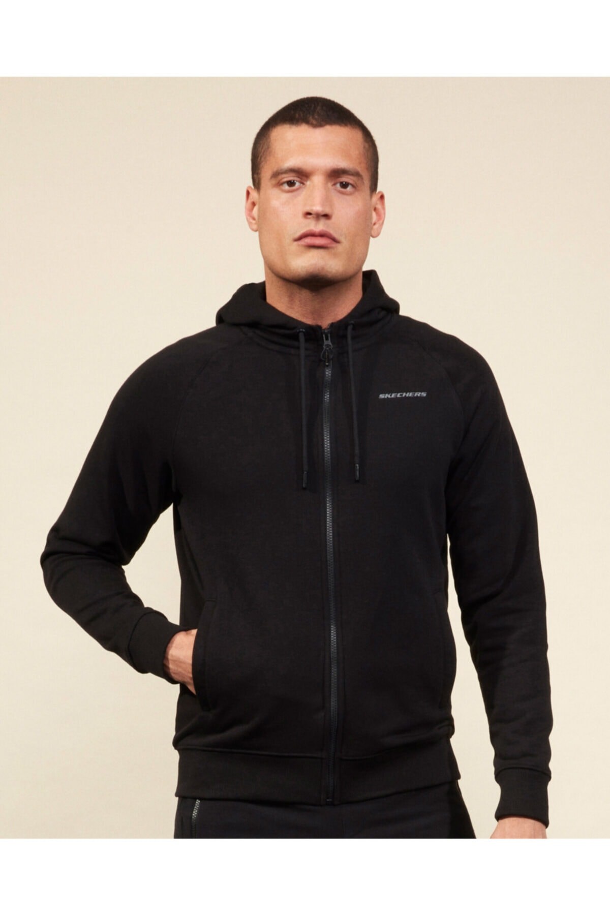 SKECHERSSweatshirtSkechers Lw Fleece M Full Zip Erkek Sweatshirt S202001-001 Siyah