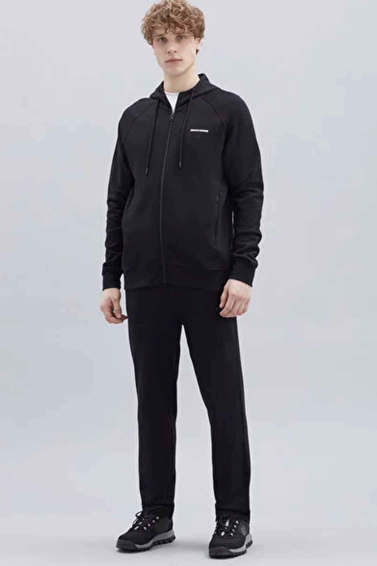 SKECHERSSweatshirtSkechers M New Basics Full Zip Hoodie Erkek Sweatshirt S212267-001 Black