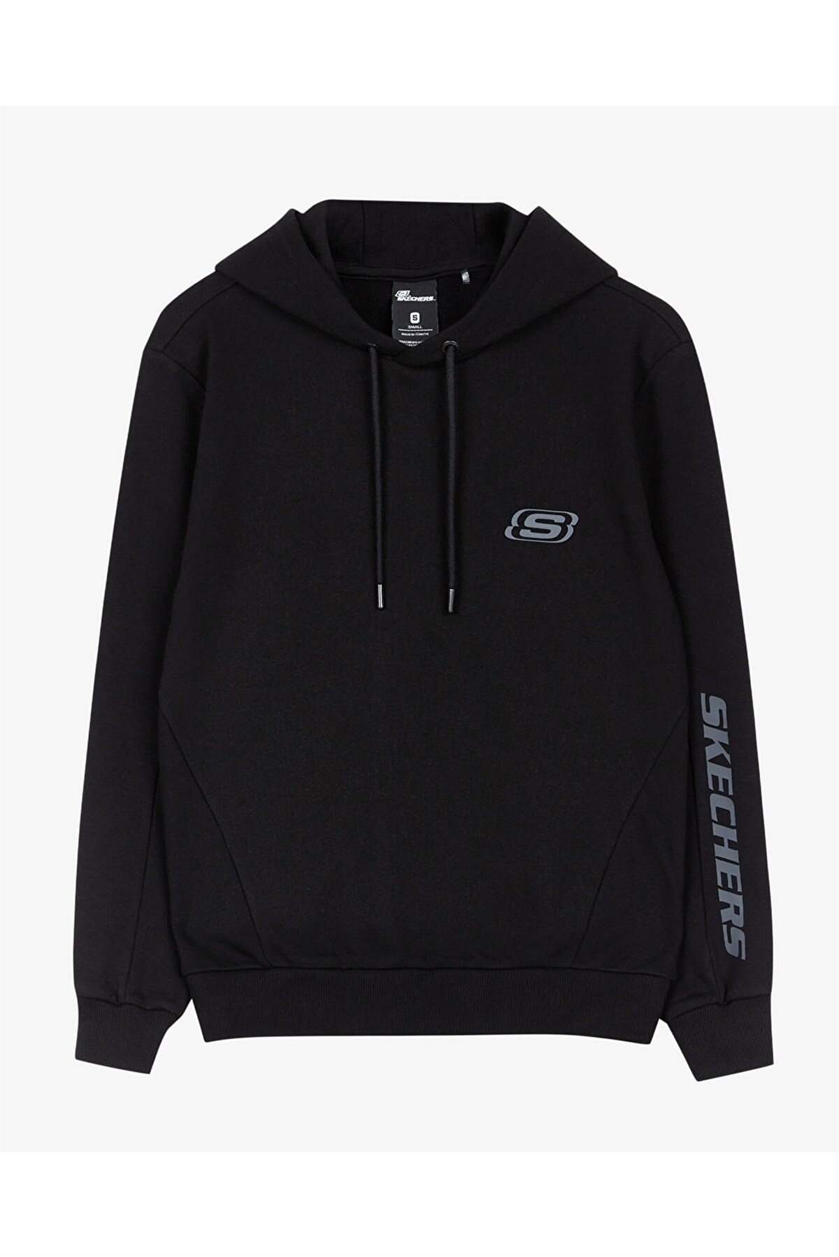 SKECHERSSweatshirtSkechers Mid Weight Fleece M Hoodie Sweatshirt Erkek Sweatshirt S222244-001 Black