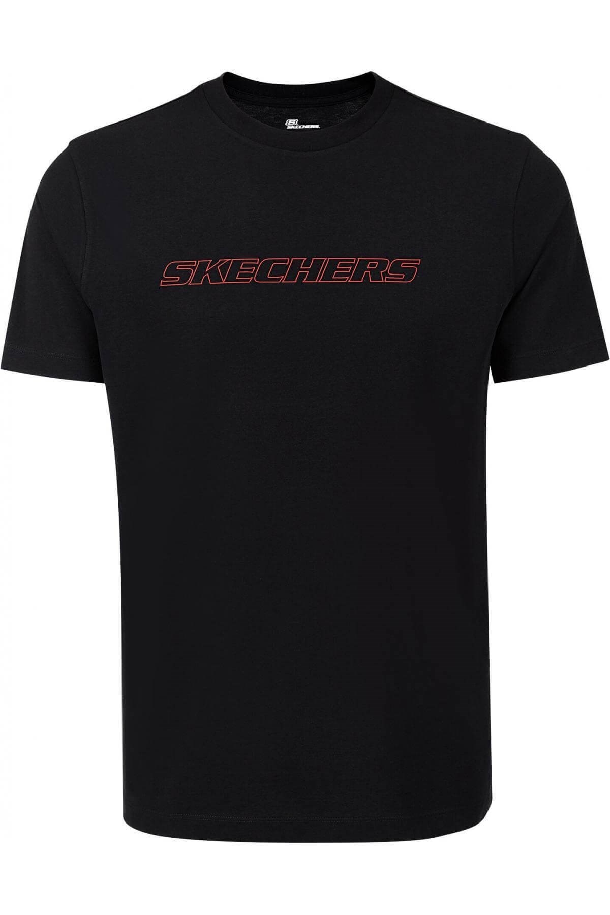 SKECHERSTişörtSkechers Graphic Tee M Erkek Tişört S202243-001 Siyah