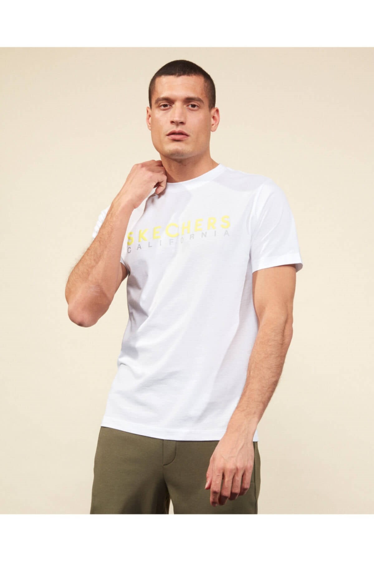 SKECHERSTişörtSkechers Graphic Tee M Erkek Tişört S211521-100 Beyaz
