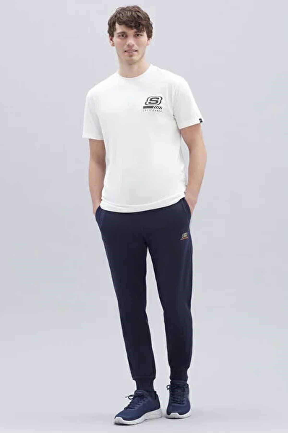 SKECHERSTişörtSkechers M Chest Logo T-Shirt Erkek Tişört S212938-102 Off White