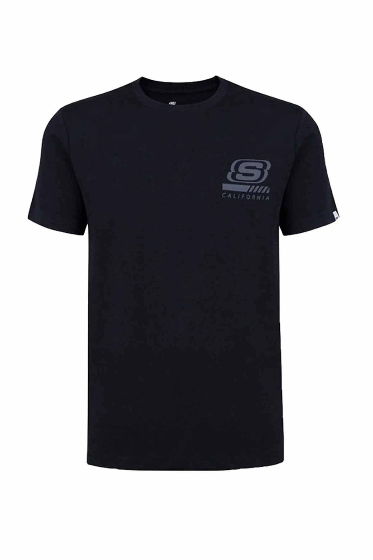 SKECHERSTişörtSkechers M Chest Logo T-Shirt Erkek Tişört S212938-001-A Black
