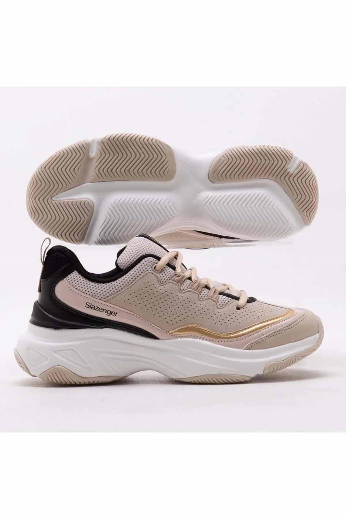 SLAZENGERGünlük SporSlazenger Kadın Sneaker Yüksek Topuk(4,5cm) Kadın Günlük Spor Ayakkabı SA13LK018-120Bej