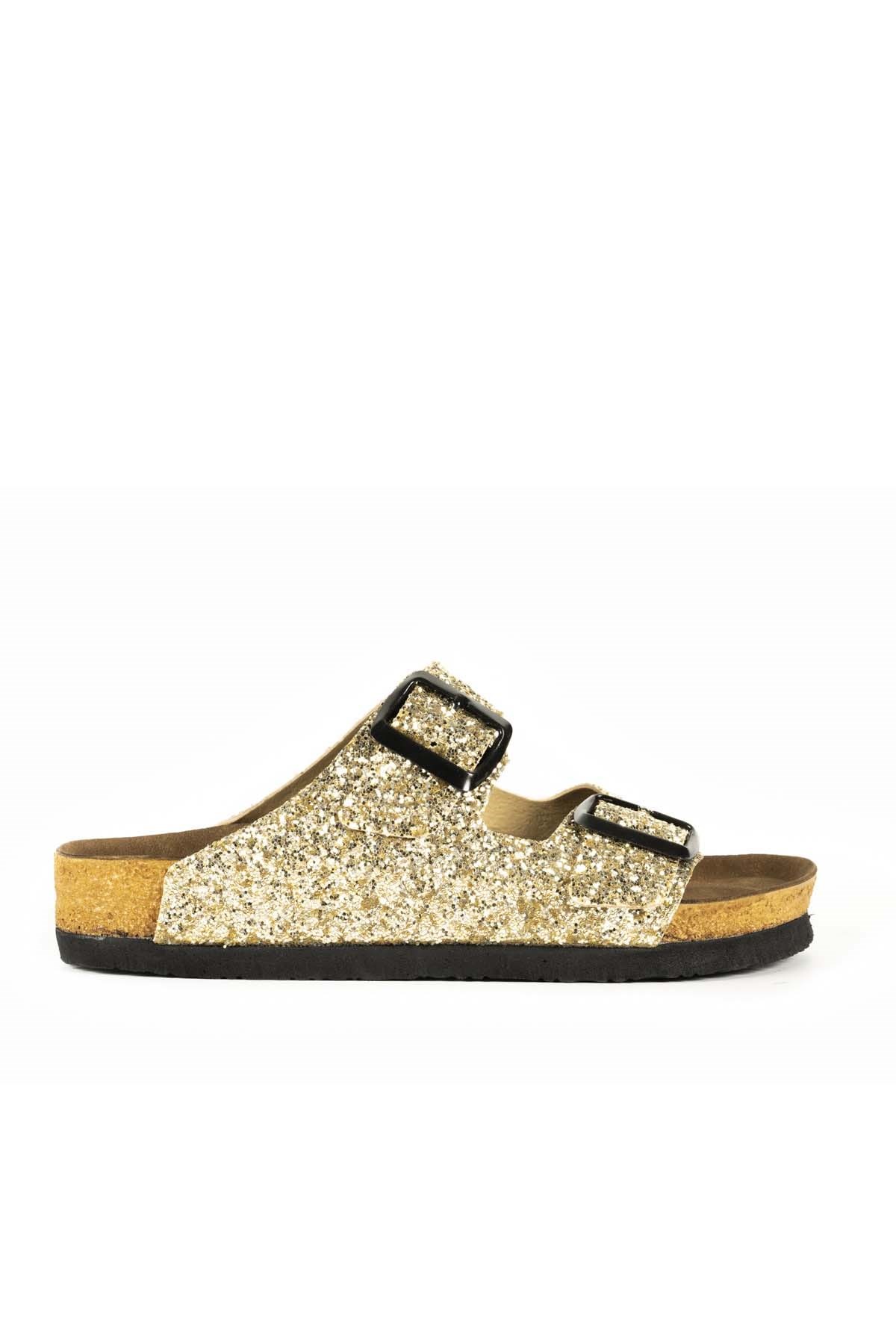 Slazenger LENS G Kadın Terlik Ayakkabı SA10SK012-704PGOLD SİM