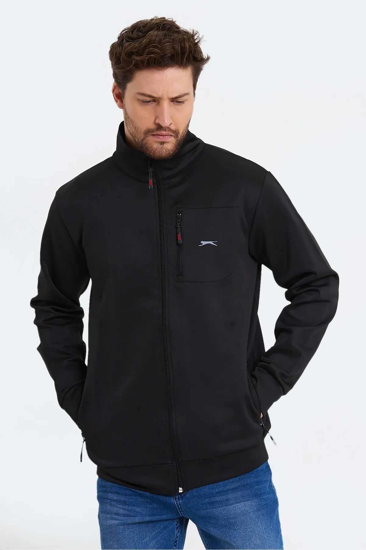 SLAZENGERSweatshirtSlazenger Seek Sweatshirt Erkek Sweatshirt ST13WE017-500Siyah