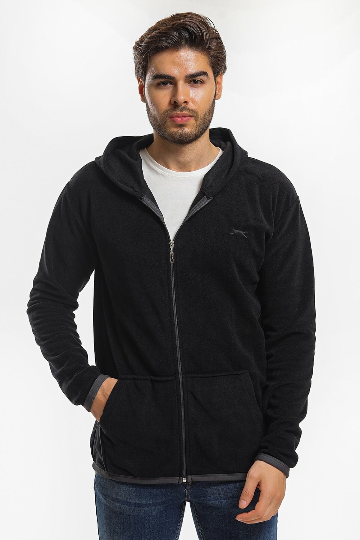 SLAZENGERSweatshirtSlazenger Seeta Erkek Sweatshirt ST21WE059-500Siyah