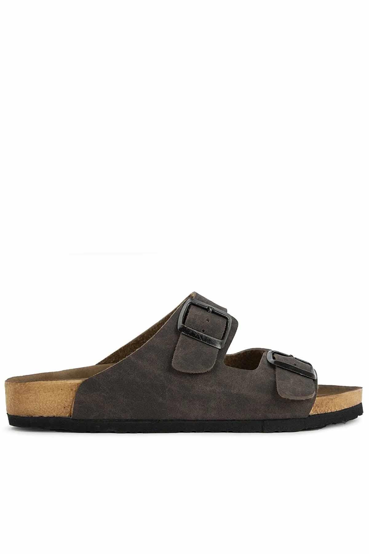 SLAZENGERTerlikSlazenger LENS Nubuck Erkek Terlik Ayakkabı SA11SE010-300NKAHVE
