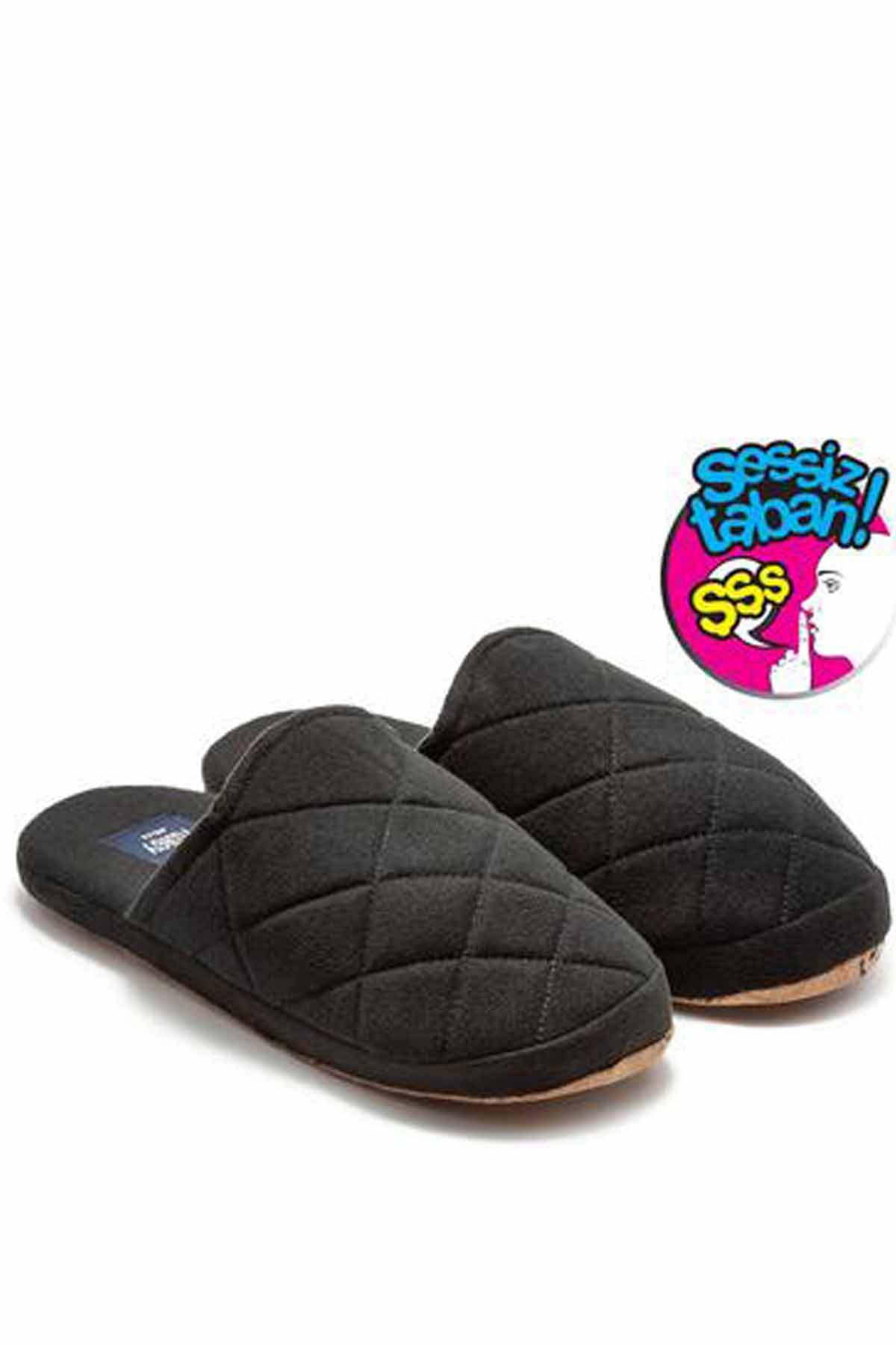 TWIGYEv TerliğiTwigy Bako Erkek Ev Terliği Ayakkabı YY1071Siyah