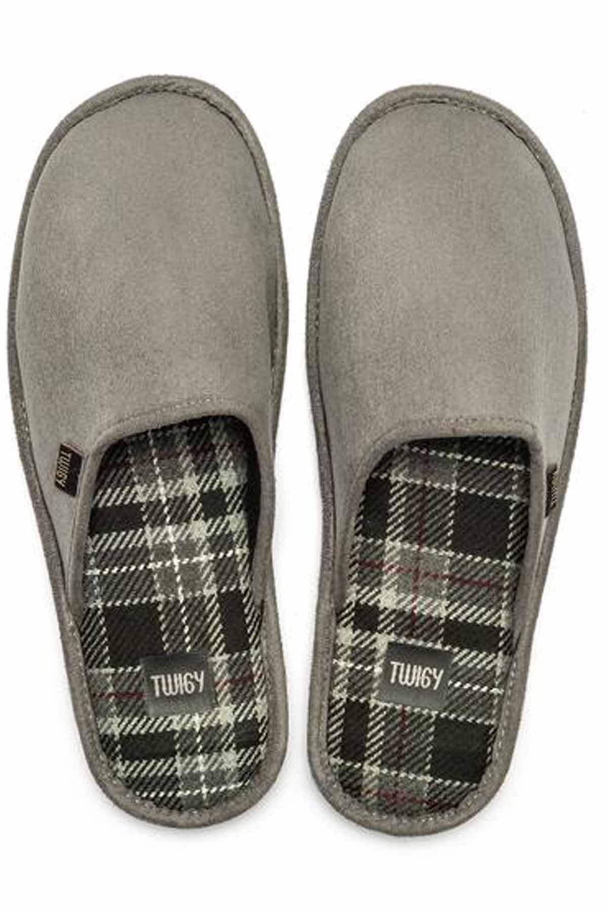 TWIGYEv TerliğiTwigy Pele Erkek Ev Terliği Ayakkabı YY0209Füme