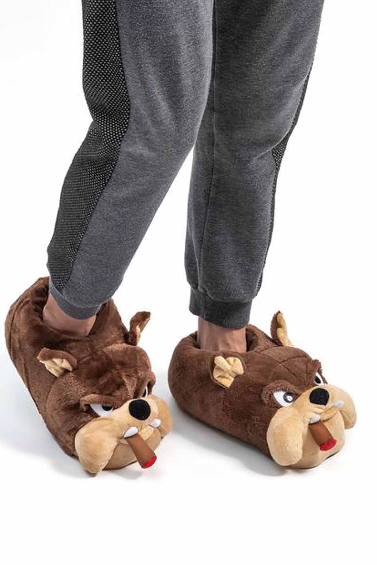 TWIGYPandufTwigy Bulldog Unisex Panduf Ayakkabı YY0260Kahve