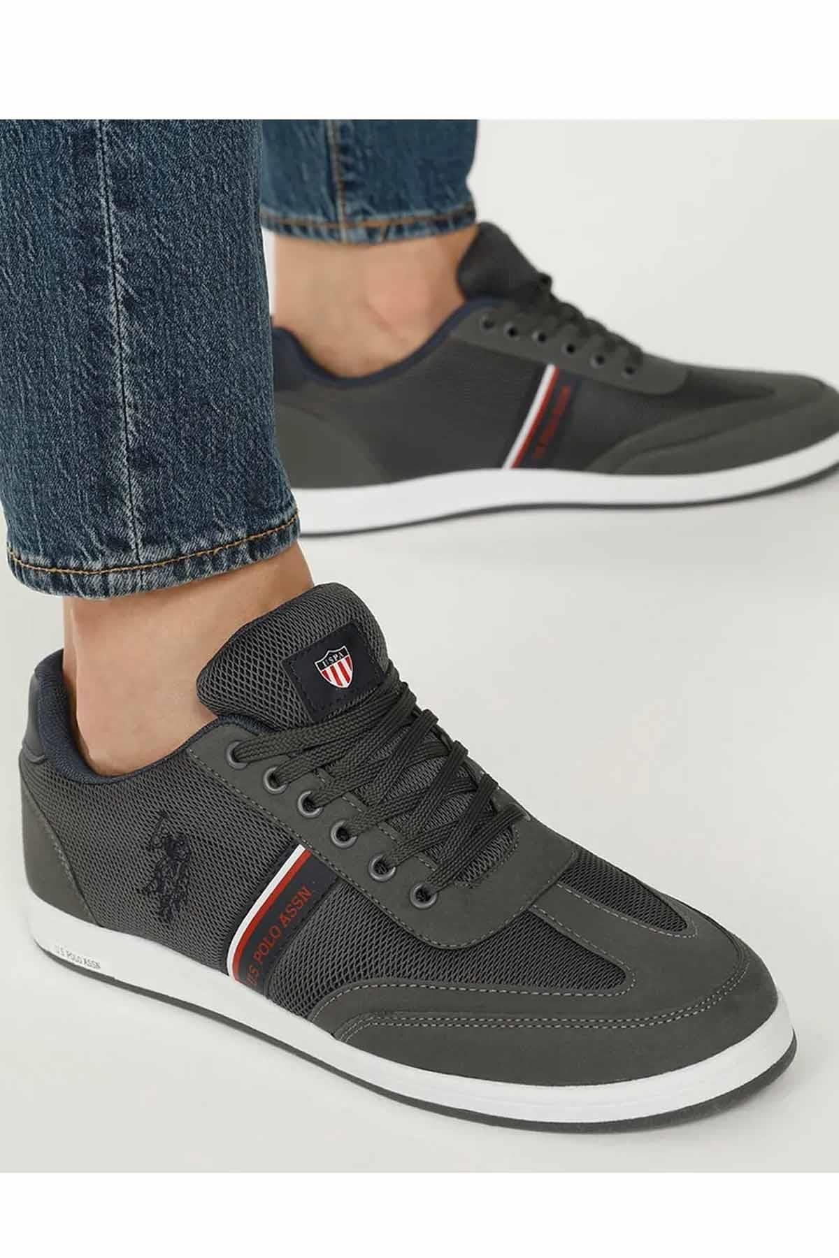 U.S. POLO ASSNSneakerUS Polo Assn Kares 4FX Erkek Sneaker Ayakkabı 101500706-2Gri