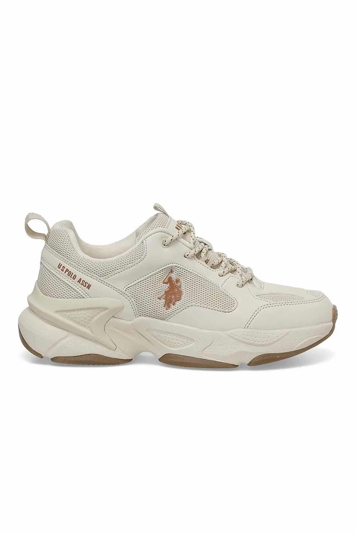 U.S. POLO ASSNGünlük SporUS Polo Maybe Yüksek Taban B-4 Kadın Günlük Spor Ayakkabı 101081720-3Bej