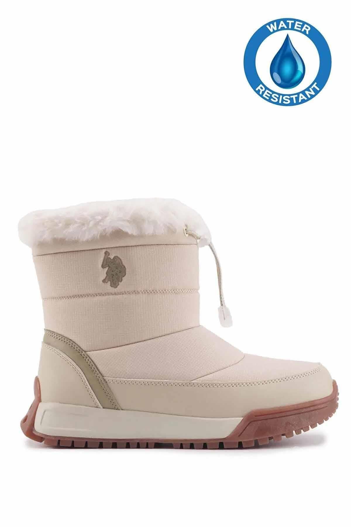 U.S. POLO ASSNBotU.S Polo Assn. Kadın Kışlık Bot B-3 Kadın Bot Ayakkabı 101391937-3Bej