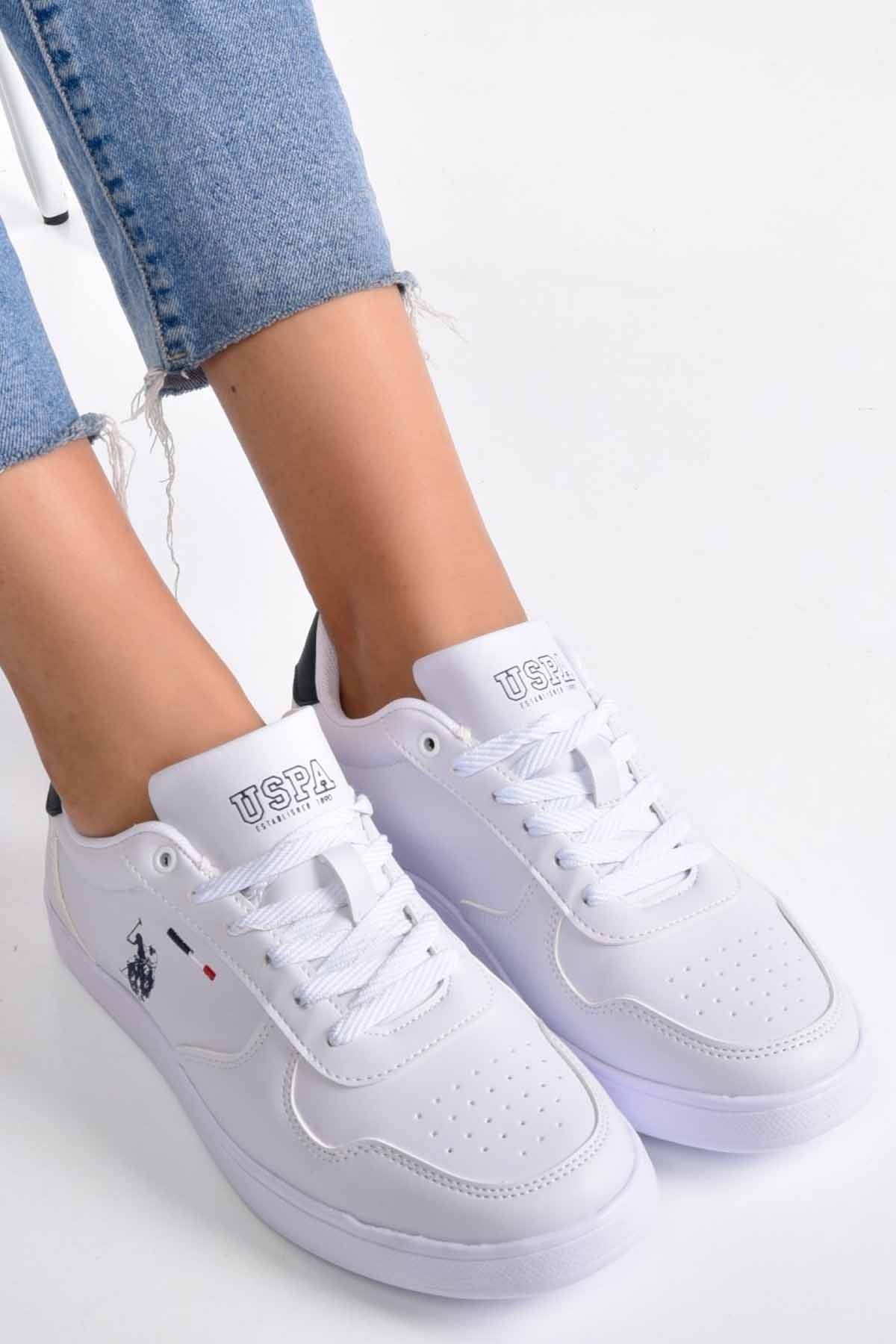 U.S. POLO ASSNGünlük SporU.S Polo Assn Air Force Beyaz Sneaker Kadın Günlük Spor Ayakkabı USP0020-1BEYAZ