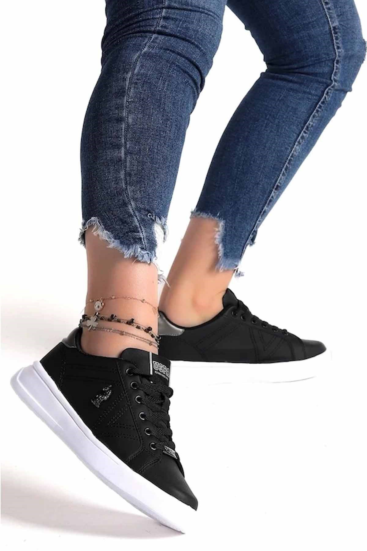 U.S. POLO ASSNGünlük SporU.S Polo Assn.EXXY Kadın Günlük Spor Ayakkabı 101340909SIYAH-BYZ