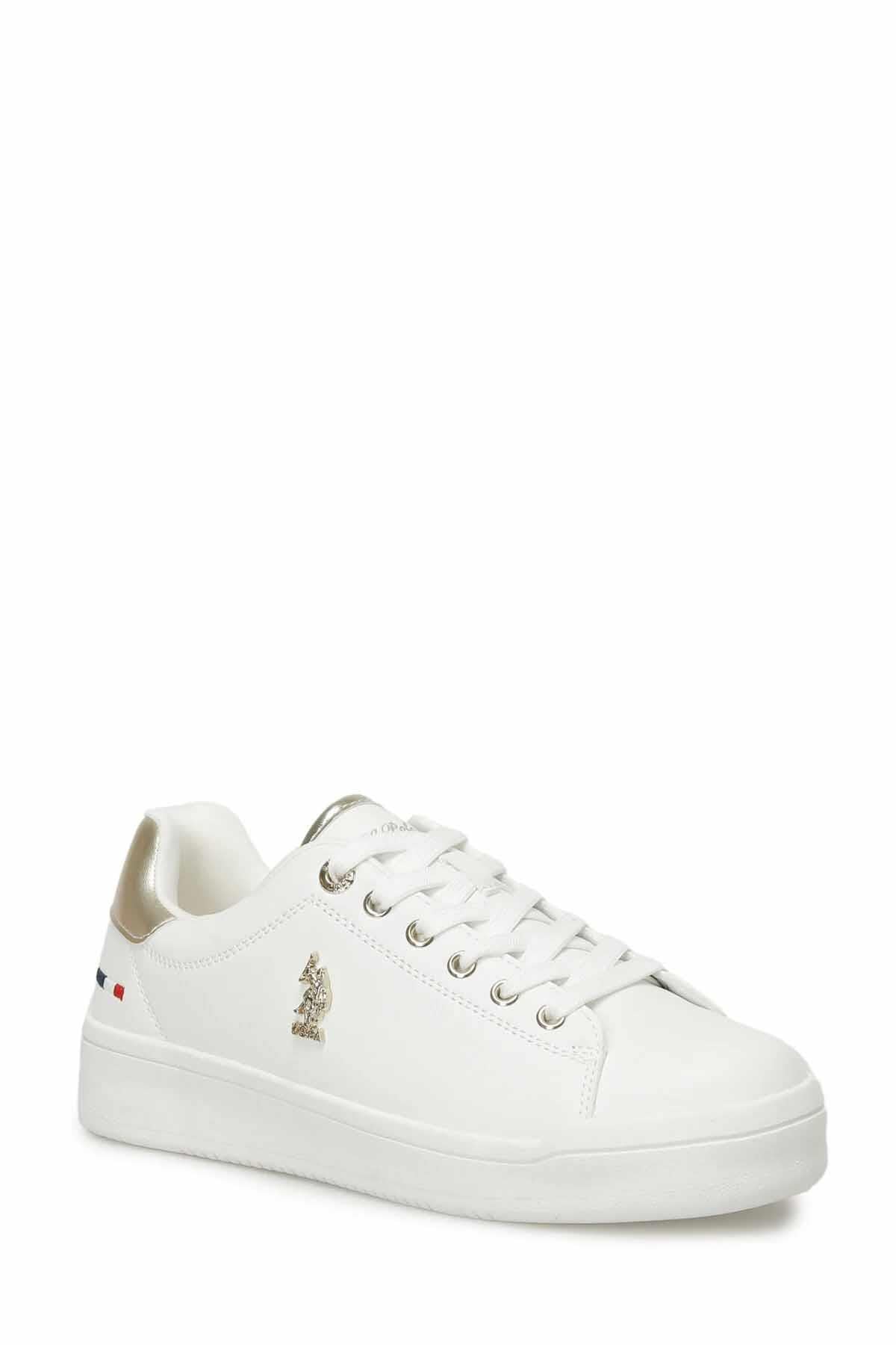U.S. POLO ASSNSneakerU.S Polo Assn. Kadın Sneakers Pelo 4 FX Kadın Sneaker Ayakkabı 101532516-1Bej