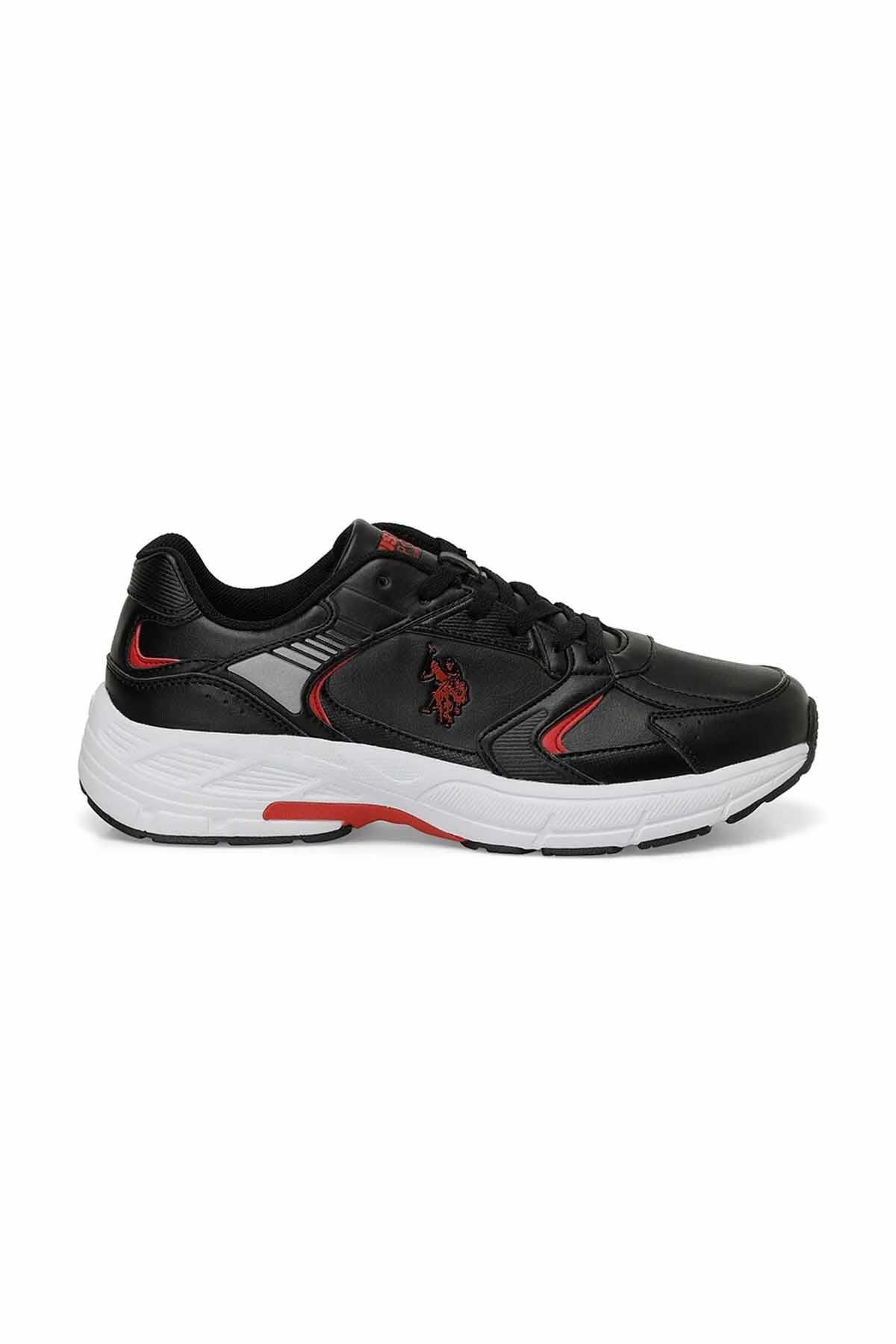 U.S. POLO ASSNSneakerU.S Polo Assn. Felix PU Erkek Sneaker Ayakkabı 101812250Siyah-Krmz