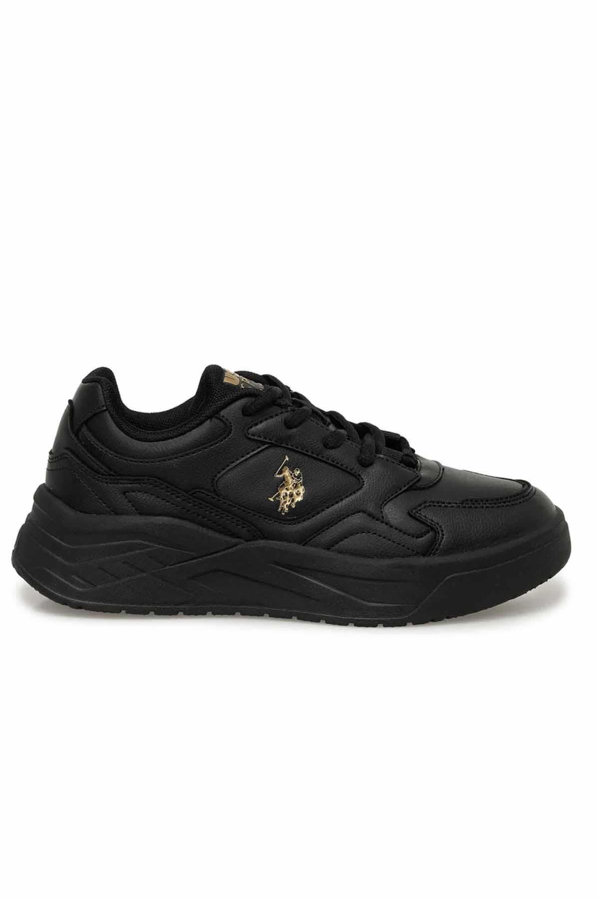 U.S. POLO ASSNSneakerU.S. Polo Assn. Martha Kadın Sneaker Ayakkabı 101812789Siyah-Gold