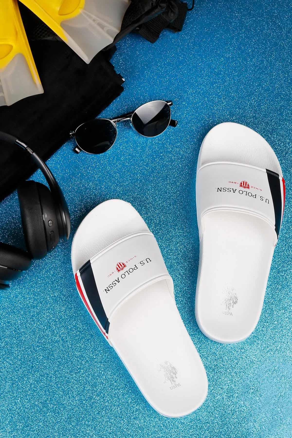 U.S. POLO ASSNTerlikU.S Polo Wılly Terlik 5FX Erkek Terlik Ayakkabı 101984467BEYAZ