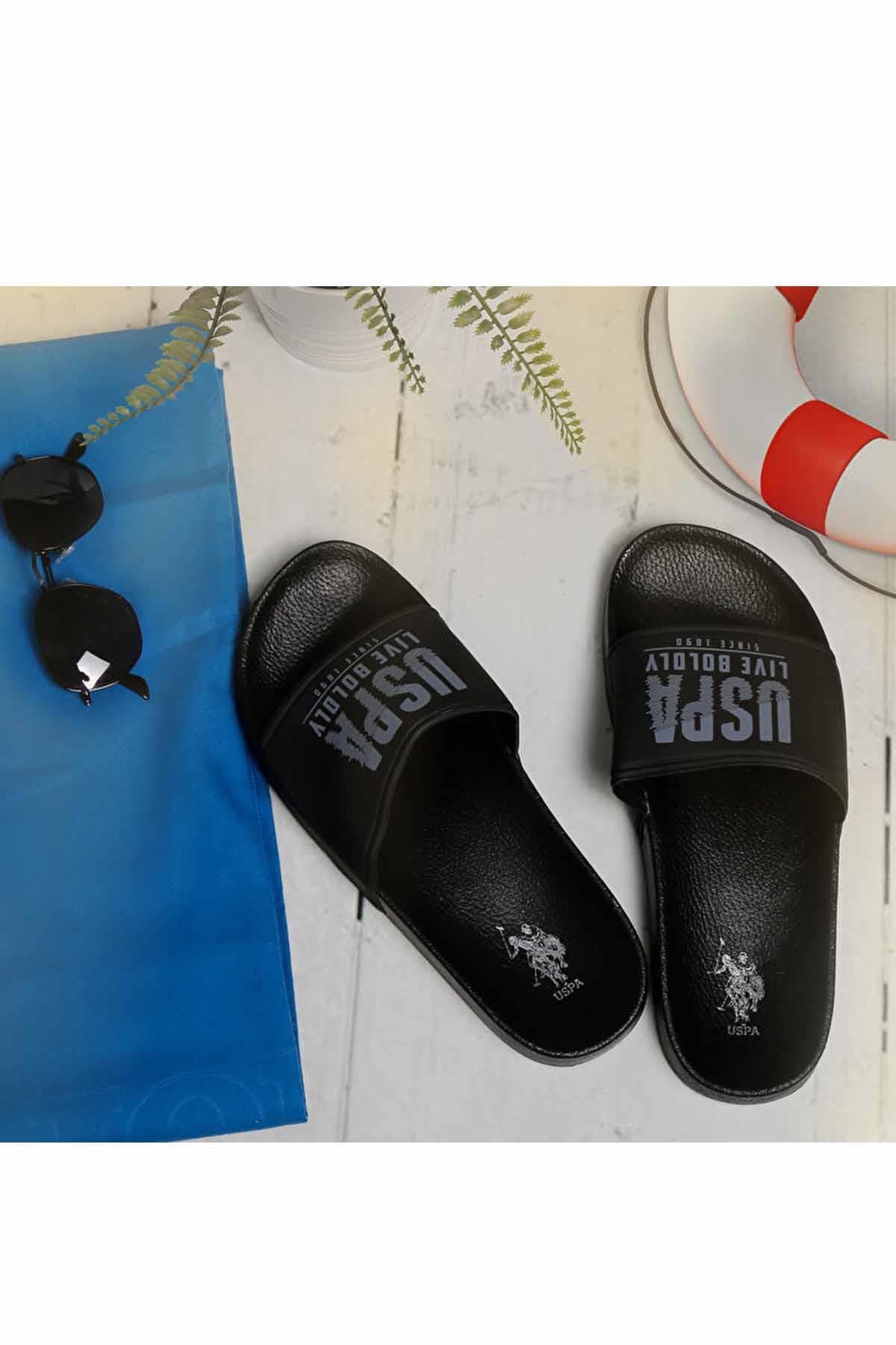 U.S. POLO ASSNTerlikUs Polo Gusty B1 Erkek Terlik Ayakkabı 101018674-1Siyah