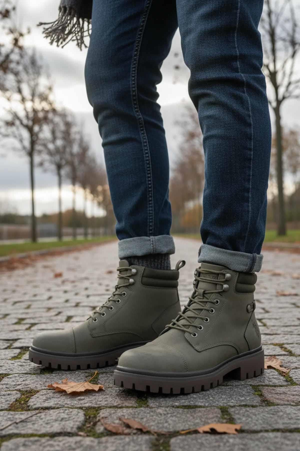 US POLO ASSN.BotU.S Polo Assn. Fred Erkek Bot Erkek Bot Ayakkabı 102038375Haki