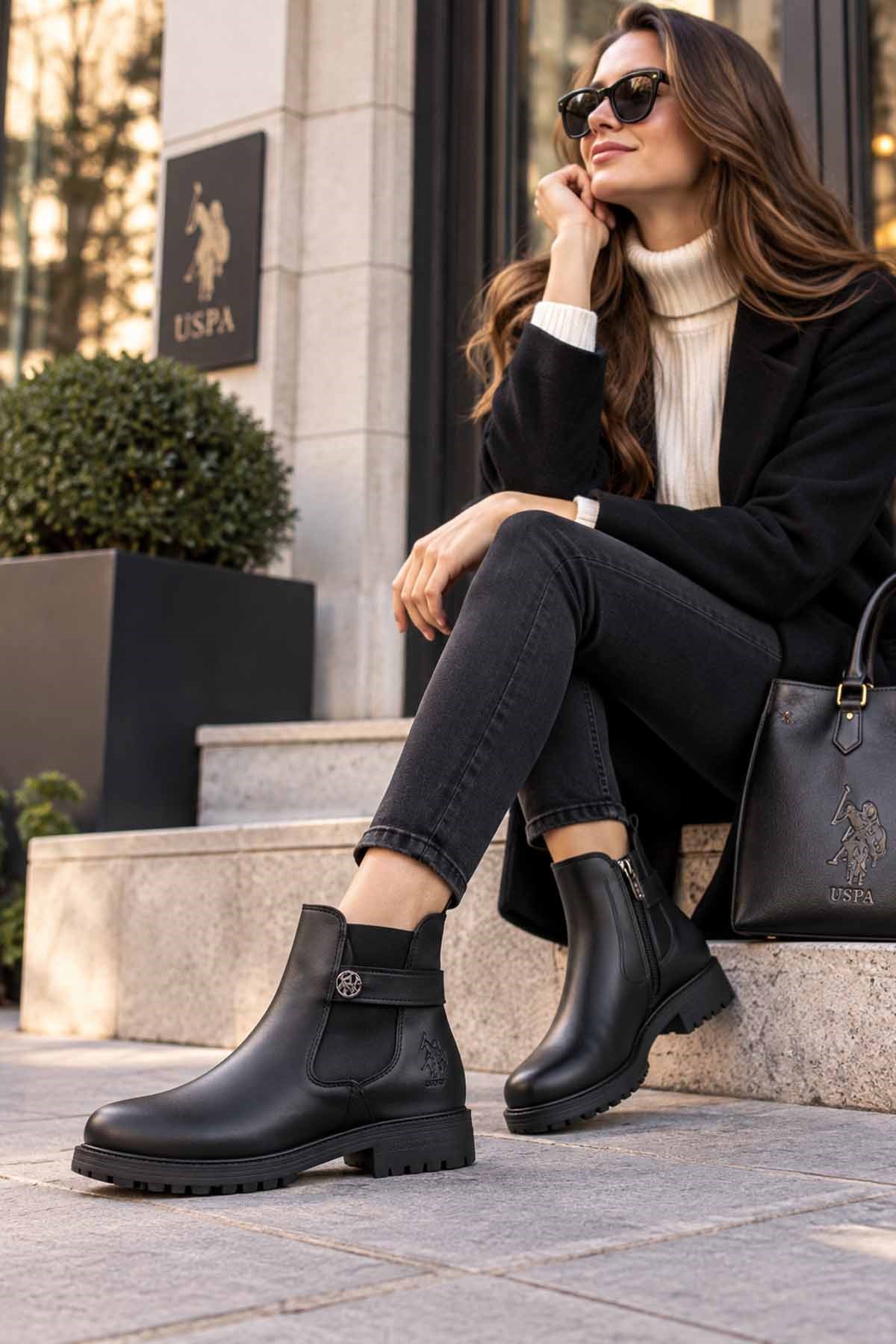 US POLO ASSN.BotU.S Polo Assn. 6W BLOZE 6PR SIYAH Kadın Bot 102716470SIYAH