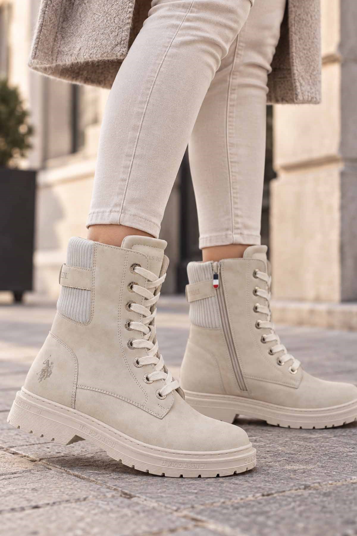 US POLO ASSN.BotU.S Polo Assn.6W LANE 6PR BEJ Kadın Bot 102716465Bej