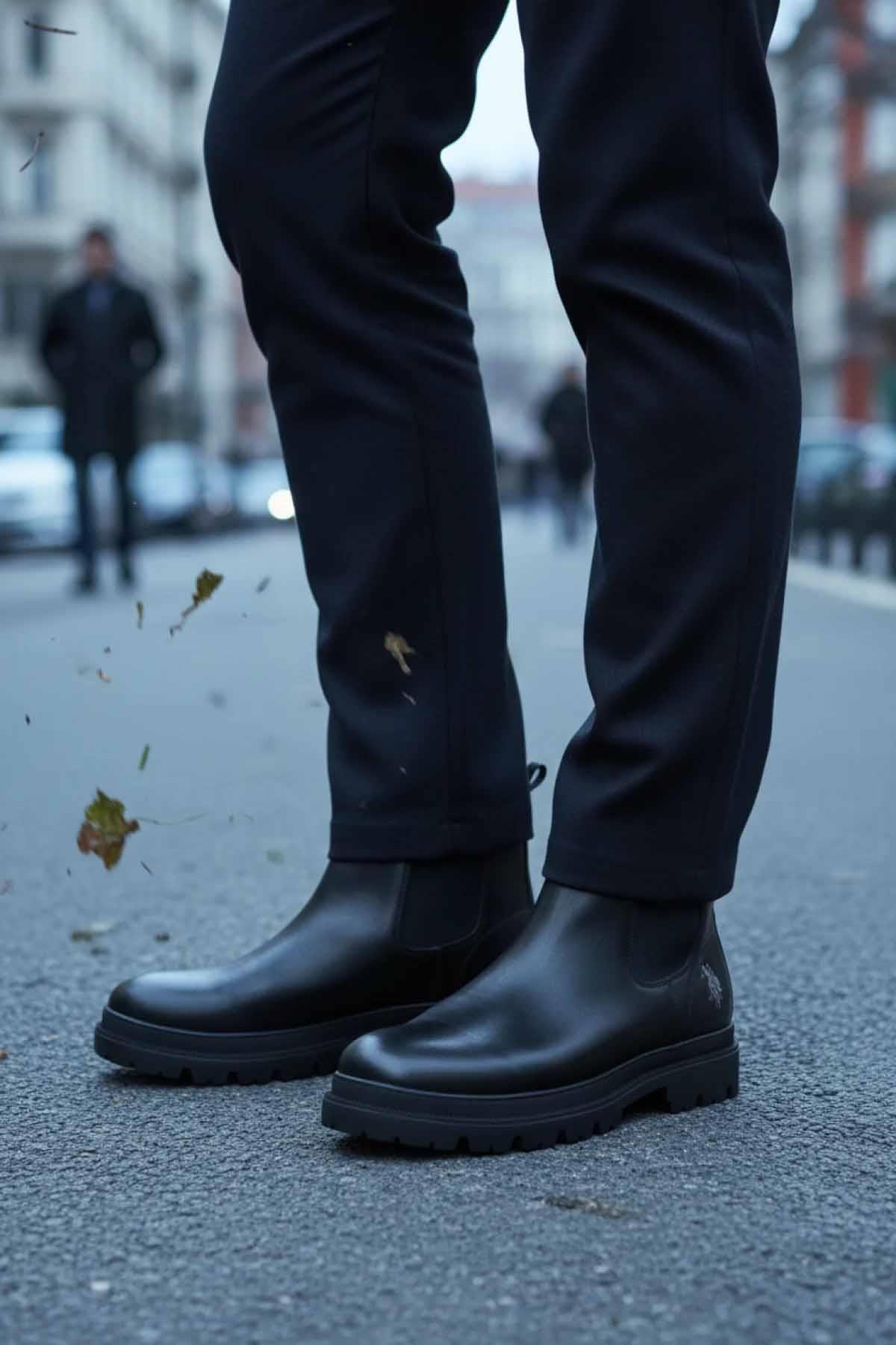 US POLO ASSN.BotU.S Polo Assn. Darıan Erkek BOt Erkek Bot Ayakkabı 102038368SIYAH