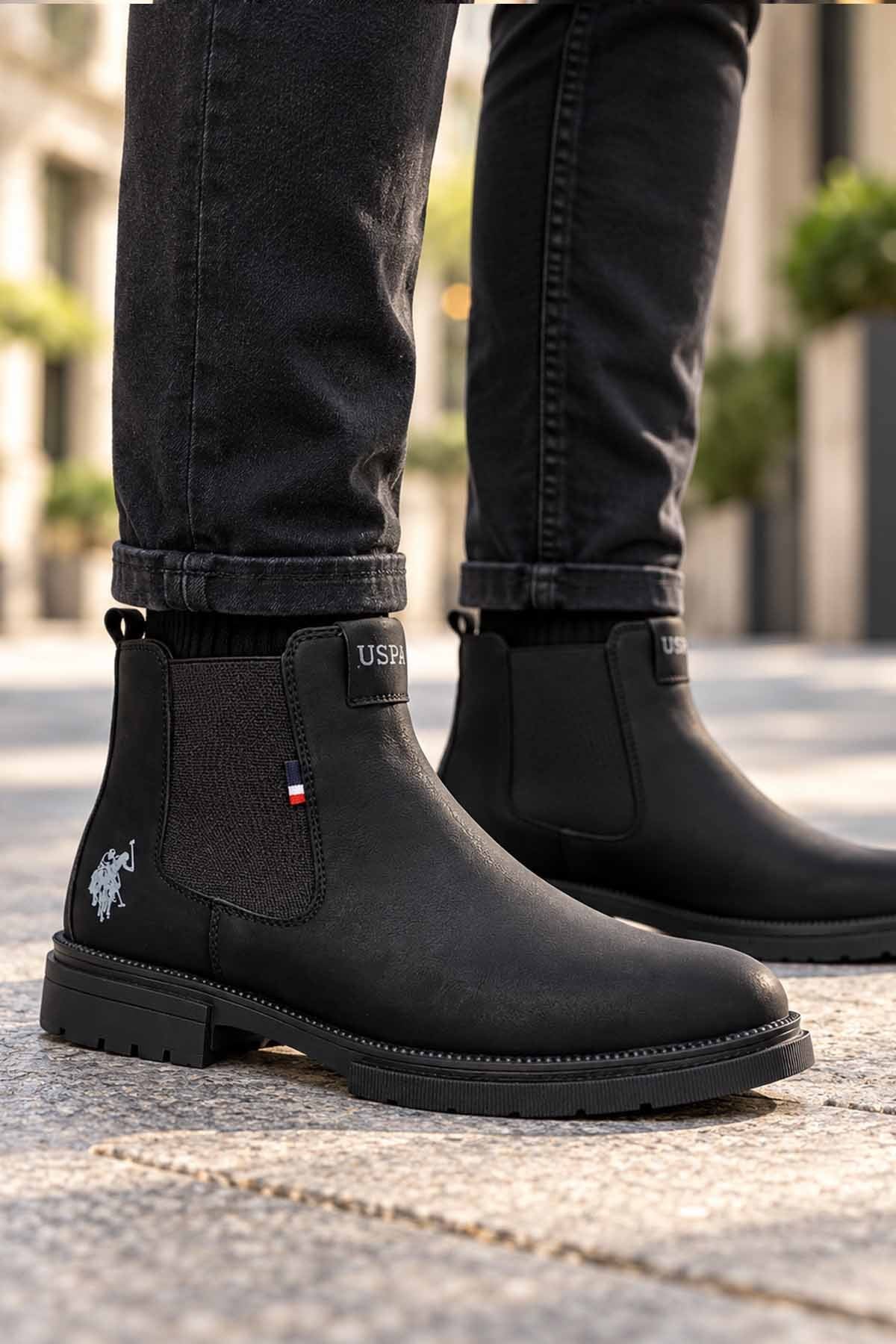US POLO ASSN.BotU.S. Polo Assn. OLY 6PR SIYAH Erkek Bot 1027166862Siyah