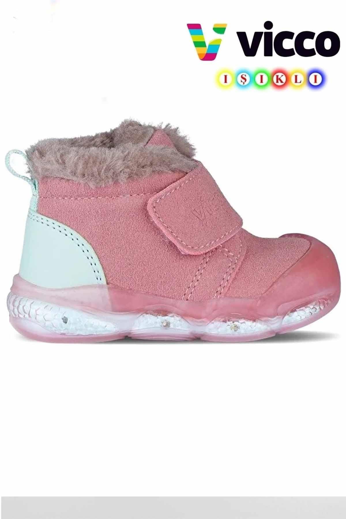 VİCCOBotVicco Mind Işıklı Çocuk Bot Ayakkabı 946.B24K.437-114Pudra