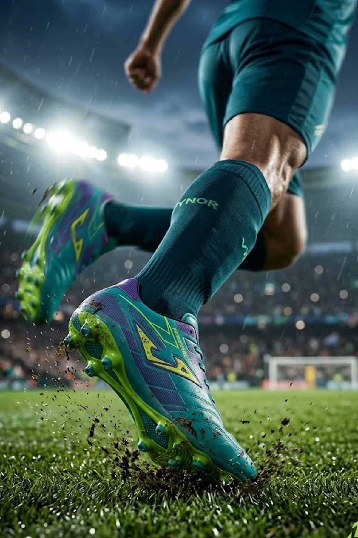 VYNORKramponVynor Krampon Power-Full Turkaz Sarı Erkek Krampon Ayakkabı VY-640 TSTURKUAZ