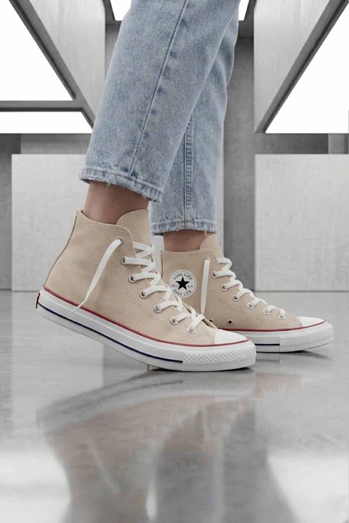 VYNORSneakerVynor Nomad Bağcıklı Kanvas Unisex Sneaker VY-C1003Bej