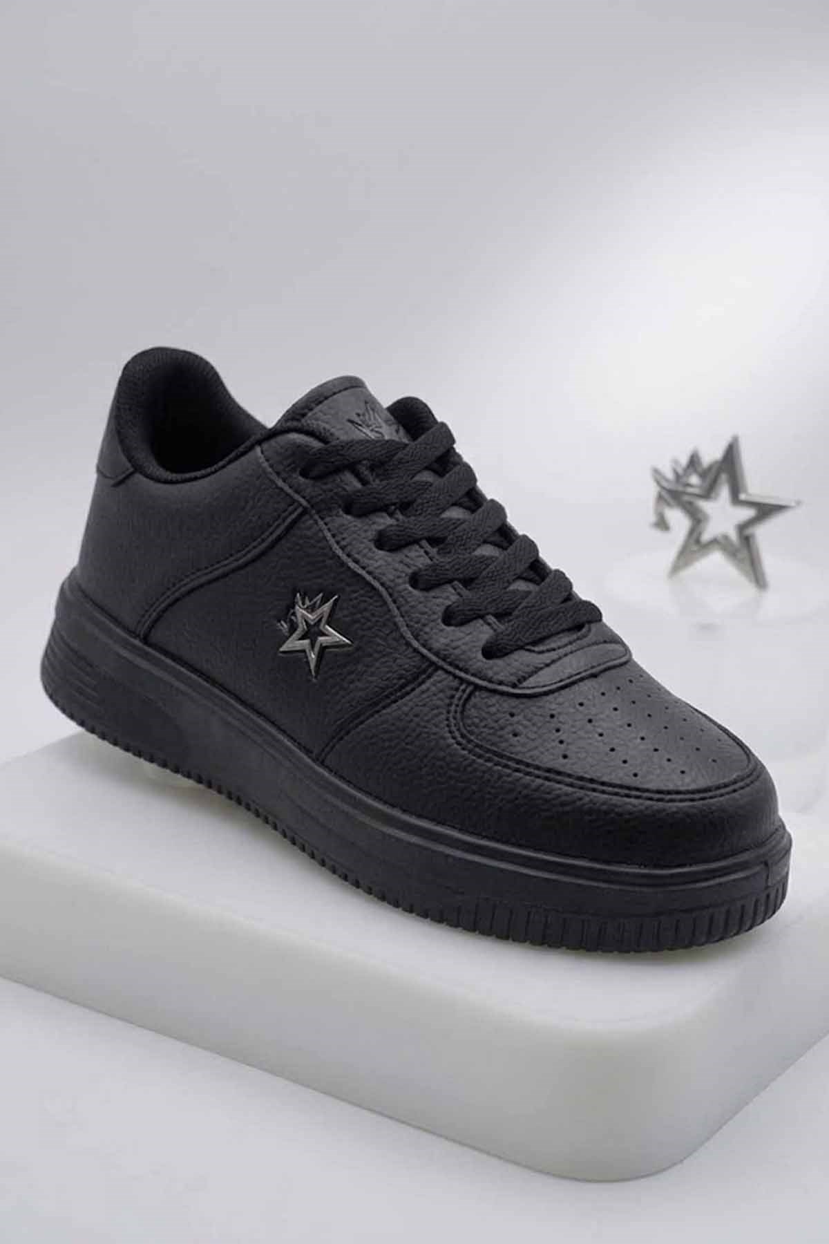 VYNORSneakerVynor Unisex Beyaz Ayakkabı Unisex Sneaker Ayakkabı VY-26114Siyah