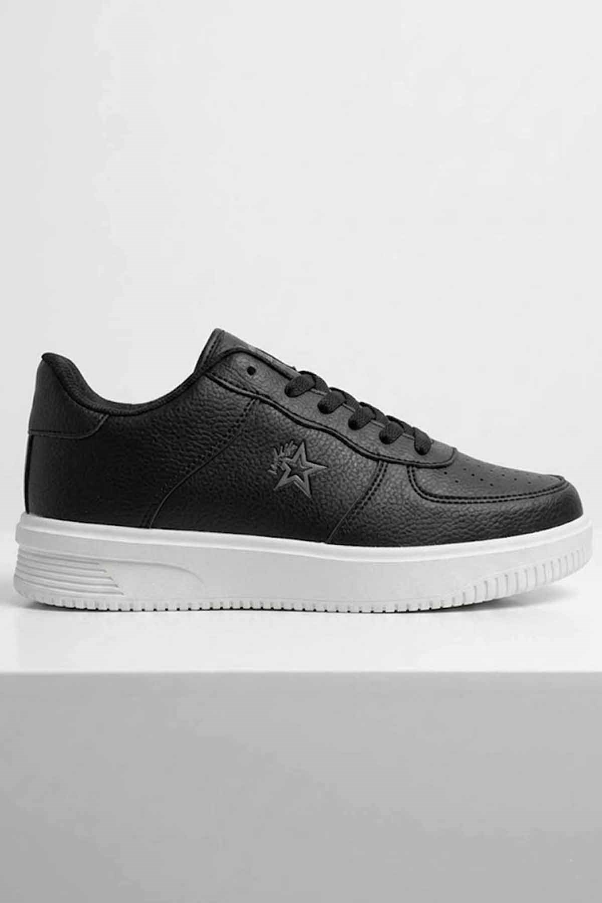 VYNORSneakerVynor Unisex Beyaz Ayakkabı Unisex Sneaker Ayakkabı VY-26114Siyah-Byz