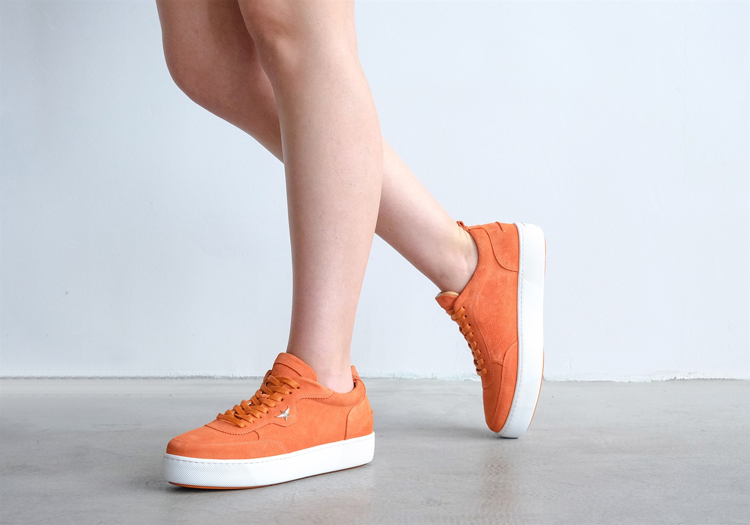 Star Oranj Süet Sneakers
