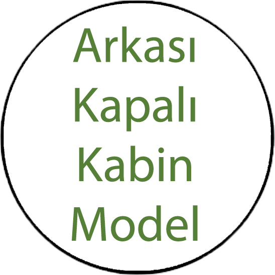 Arkası kapalı, kabin model