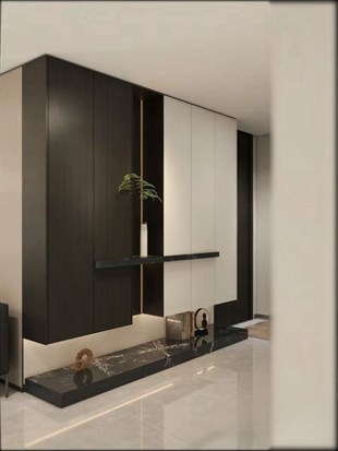 Nurcelant Özel Ölçü Portmanto Vestiyer Ayakkabılık Giysi Dolabı 11625-P