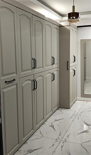 Nurcelant Özel Ölçü Portmanto Vestiyer Ayakkabılık Giysi Dolabı ve Kitaplık 11627-P