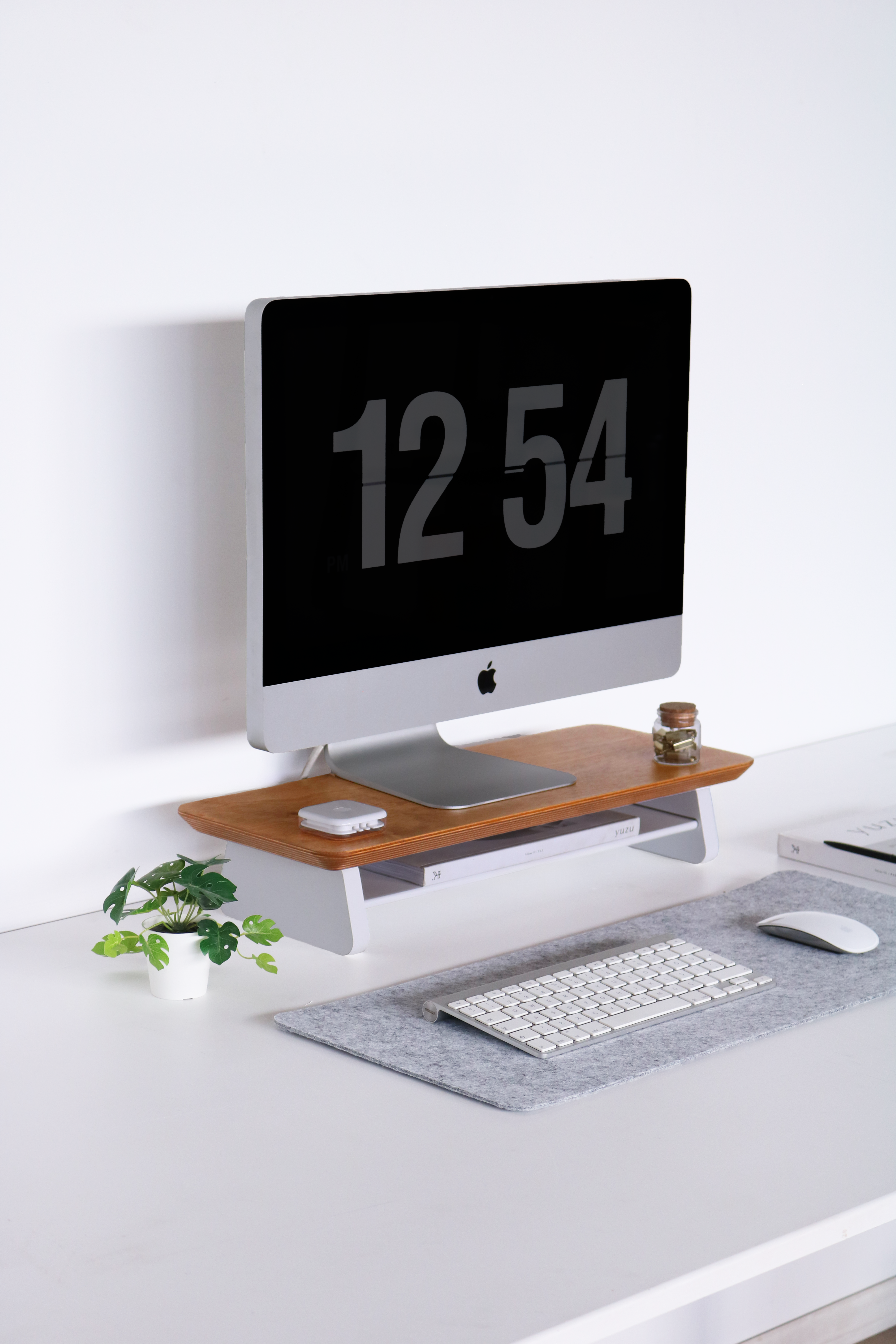 Küçük Monitör Standı (Meşe)