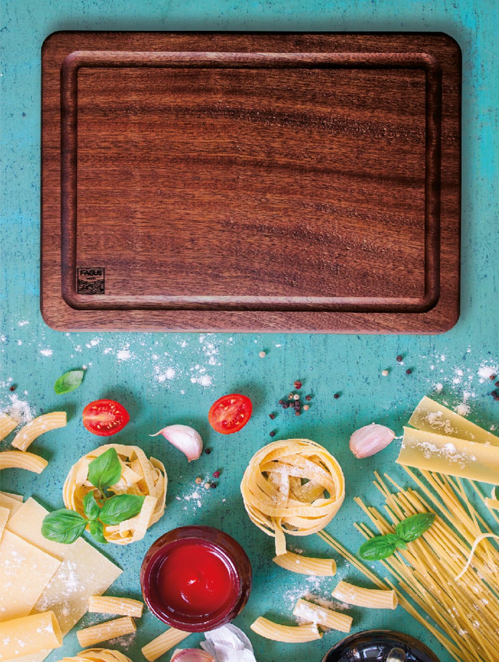 Tek Parça Sapelli Dikdörtgen Sunum Tahtası