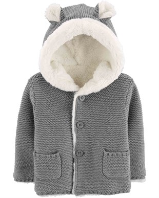 Unisex Bebek Kapüşonlu Ceket