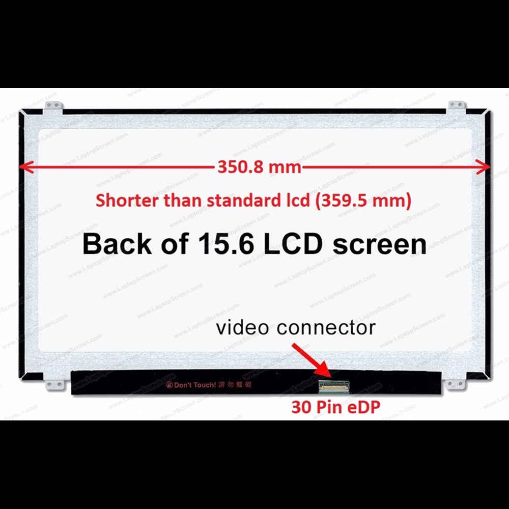 15.6 İnc Slim NT156WHM-N45 V8.1 Notebook Ekran Panel